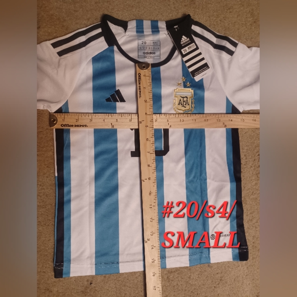 Argentina ๐ฆ๐ท youth soccer uniforms different sizes adidas blue and white - Picture 7 of 8